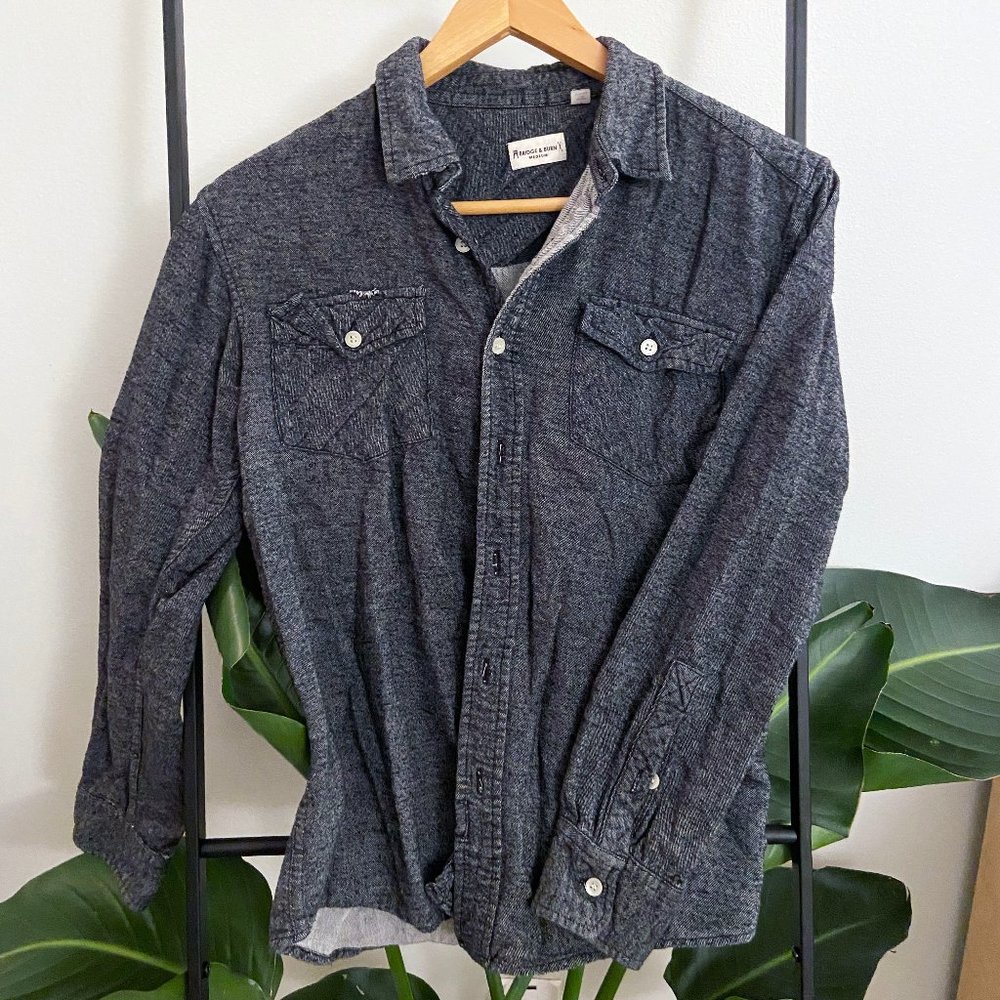 Bridge and Burn gray button-up (Men's Medium)